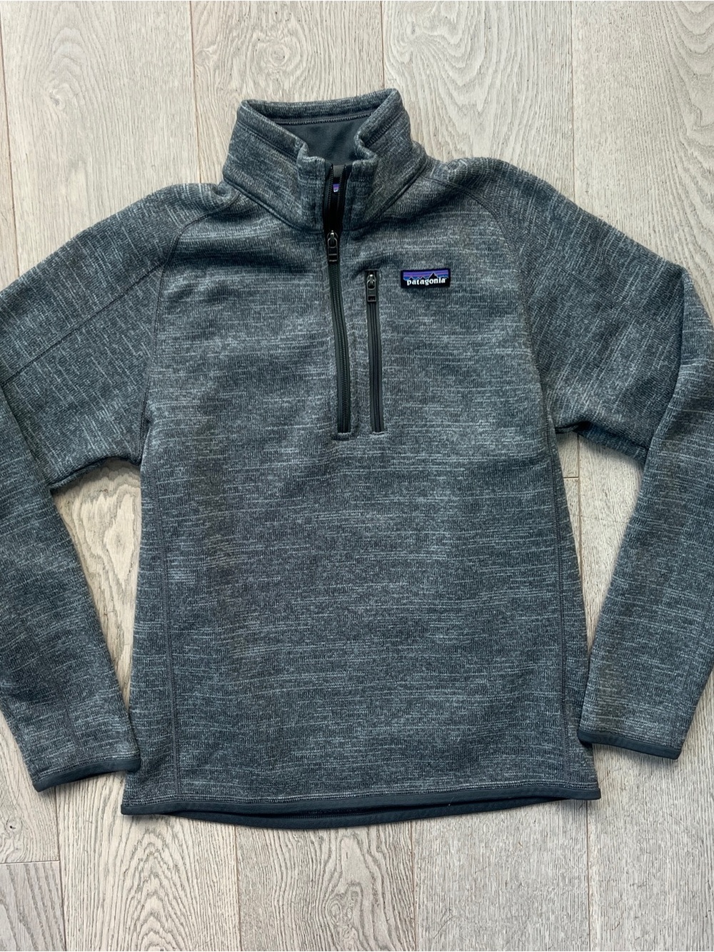 Patagonia Men's Size S Gray Quarter-Zip Better Sweater Fleece Pullover Jacket